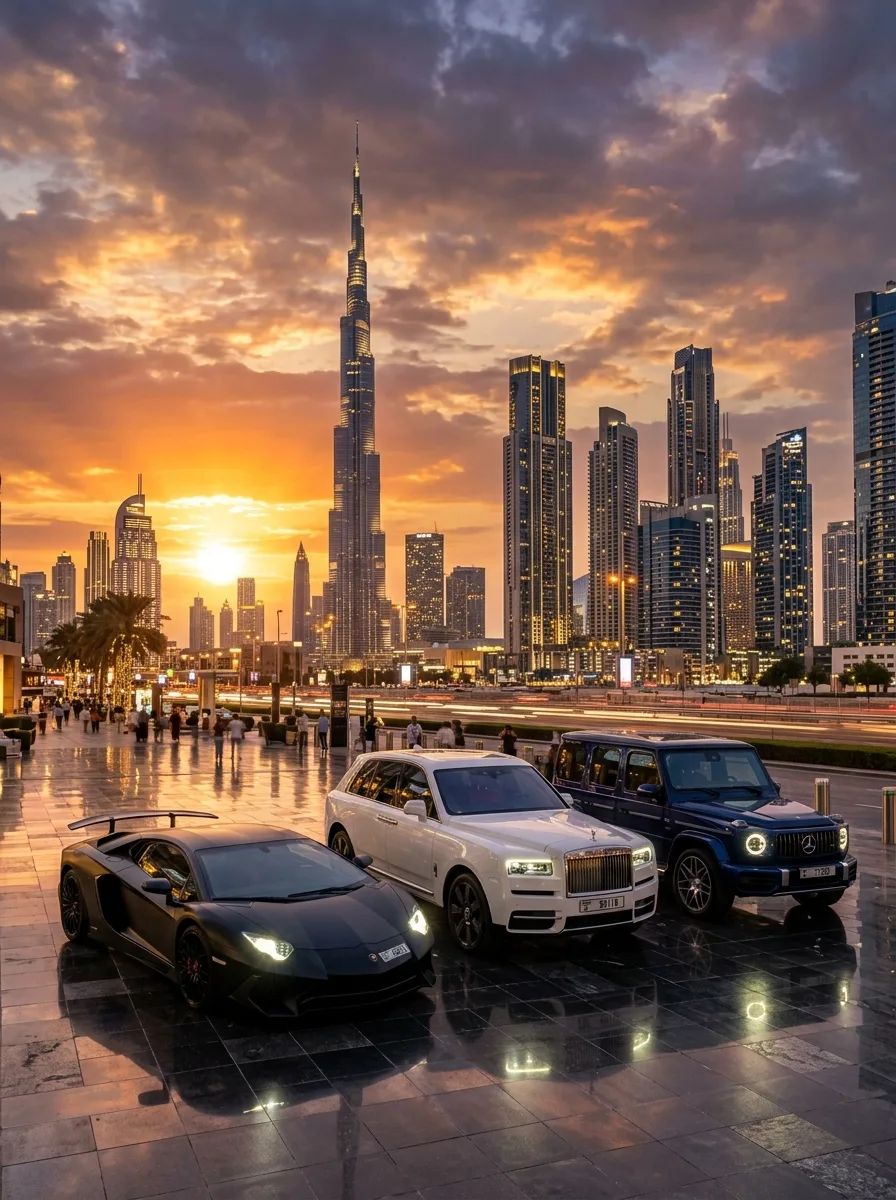 Dubai Skyline — metal poster printed in Dubai