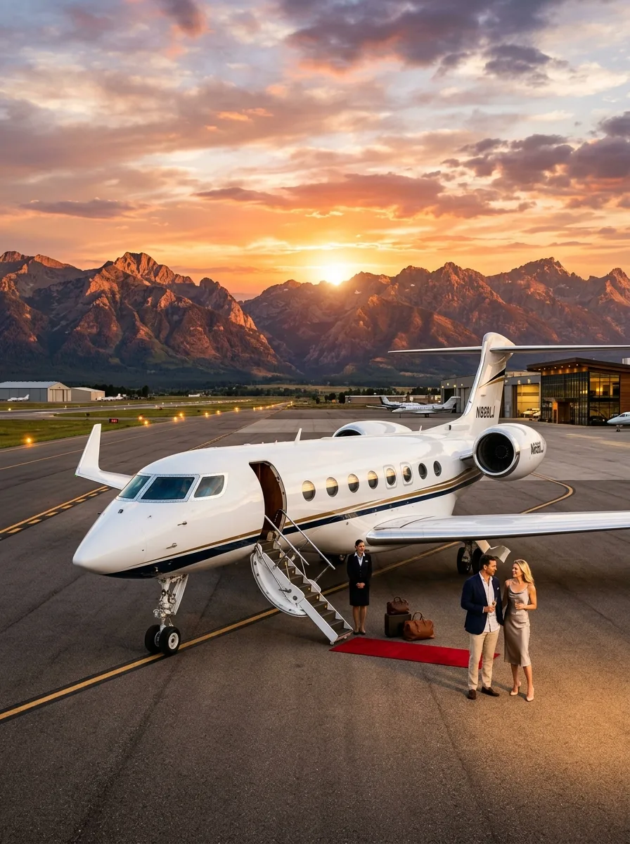 Private Jet — metal poster printed in Dubai