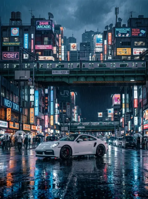 911 Turbo S — metal poster printed in Dubai