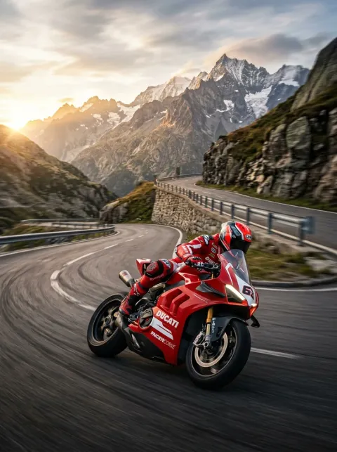Ducati Panigale V4 — metal poster printed in Dubai