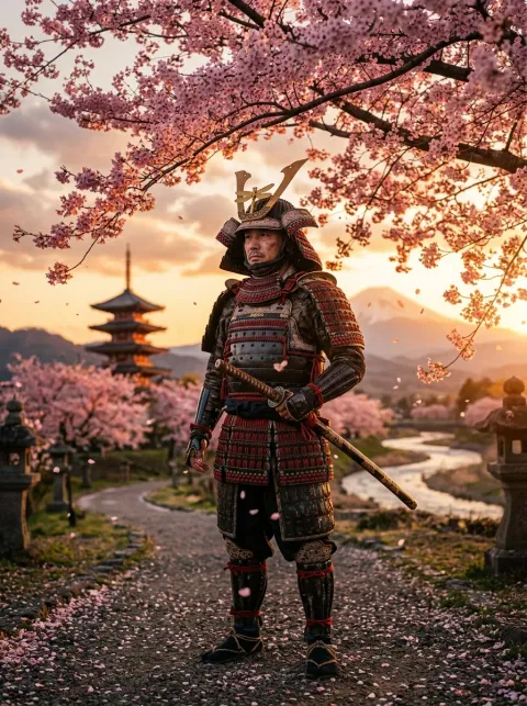 Japanese Samurai — metal poster printed in Dubai