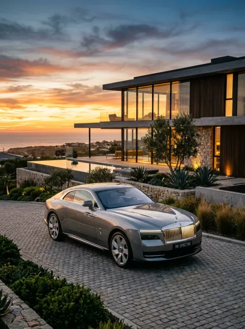 Rolls-Royce Spectre — metal poster printed in Dubai