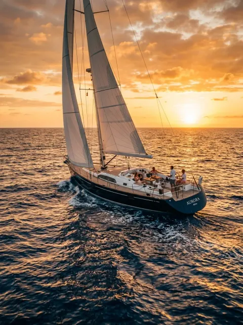 Sailing Yacht — metal poster printed in Dubai