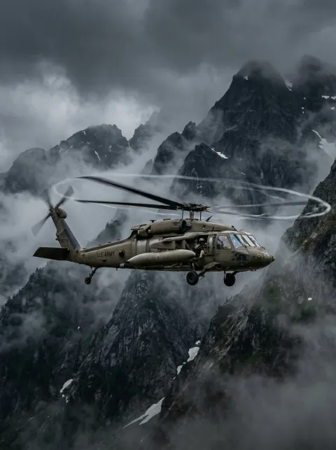 UH-60 Black Hawk — metal poster printed in Dubai